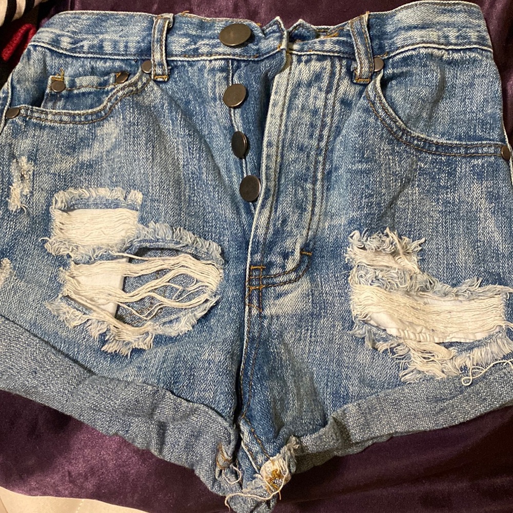 High waisted shorts